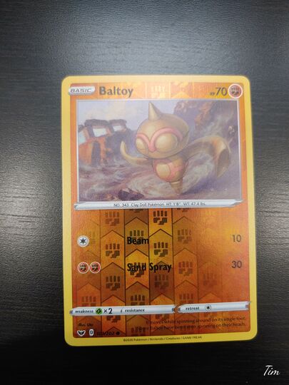Pokemon TCG Sword /& Shield S/&S 101//202 Baltoy Common Card